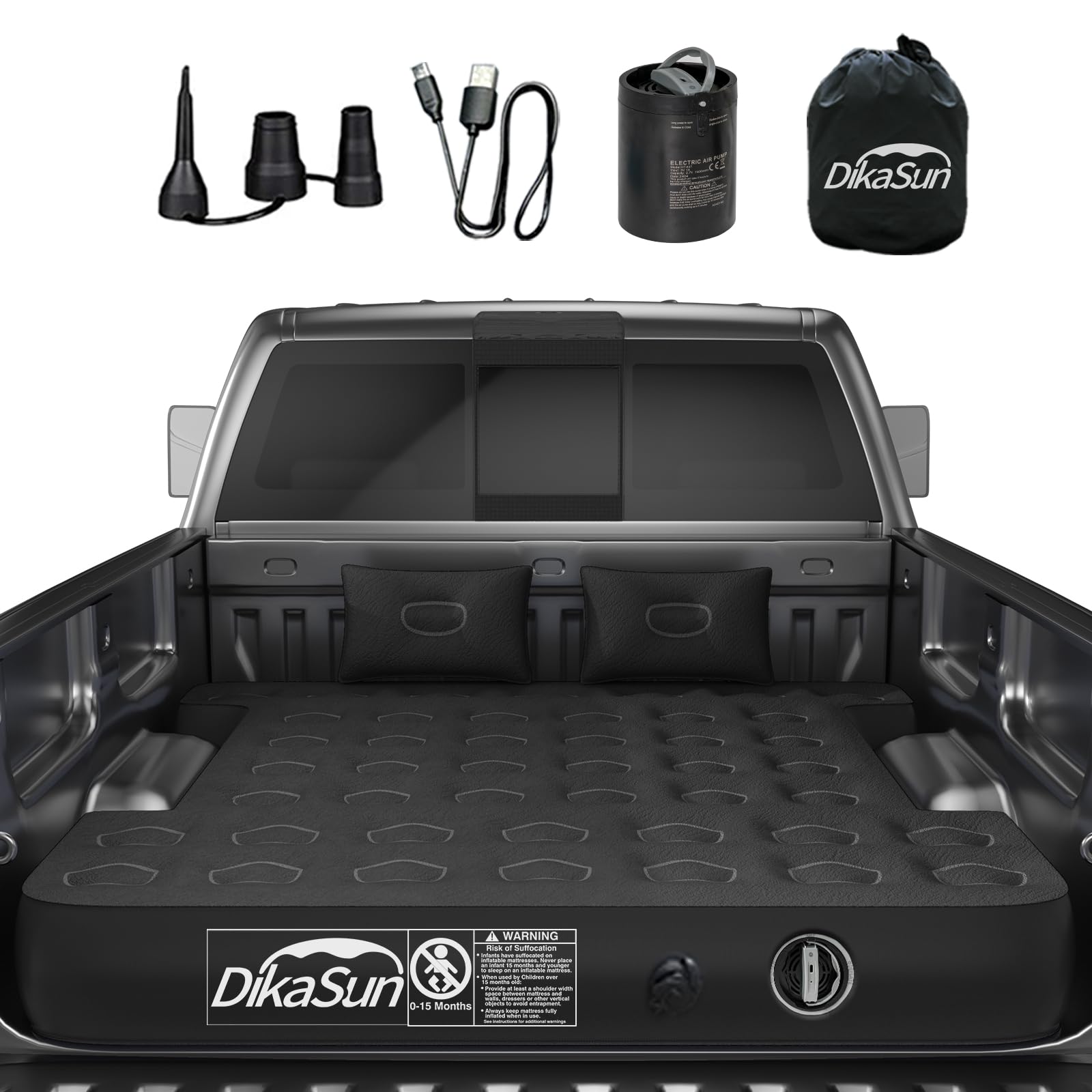 DikaSun Dodge 5.5-5.8ft | 6-6.5 ft Truck Bed Air Mattress