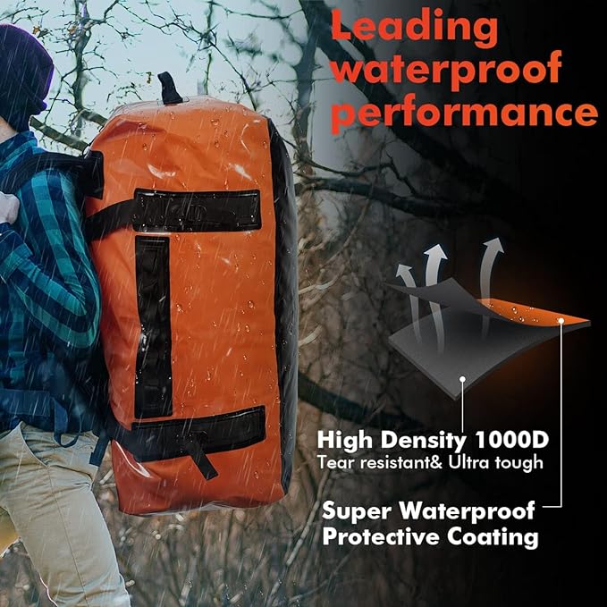 127QT Duffel Dry Bag With Waterproof Zipper