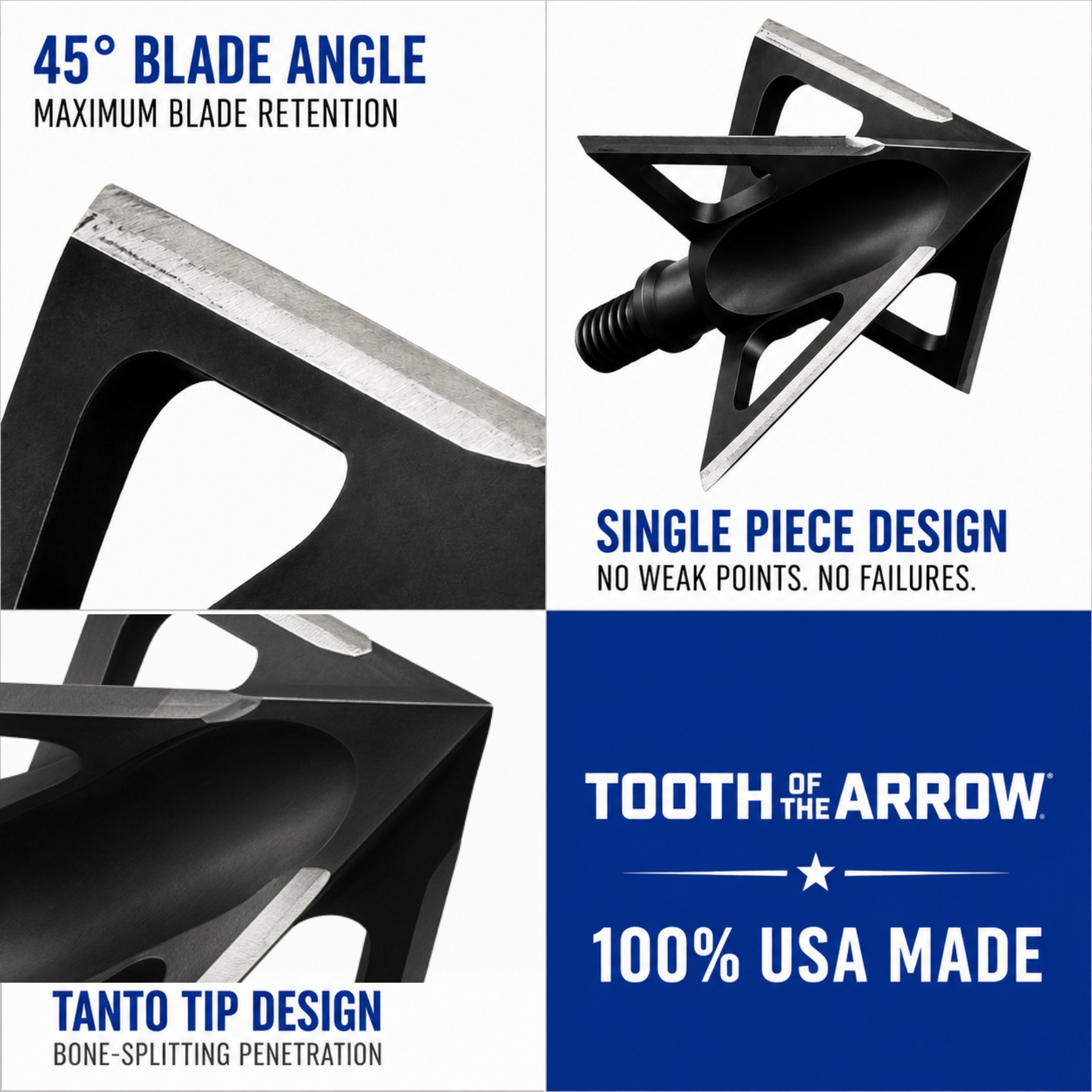 TOTA | 100 grain XL broadhead | 1-3/16-inch vented | fixed blade