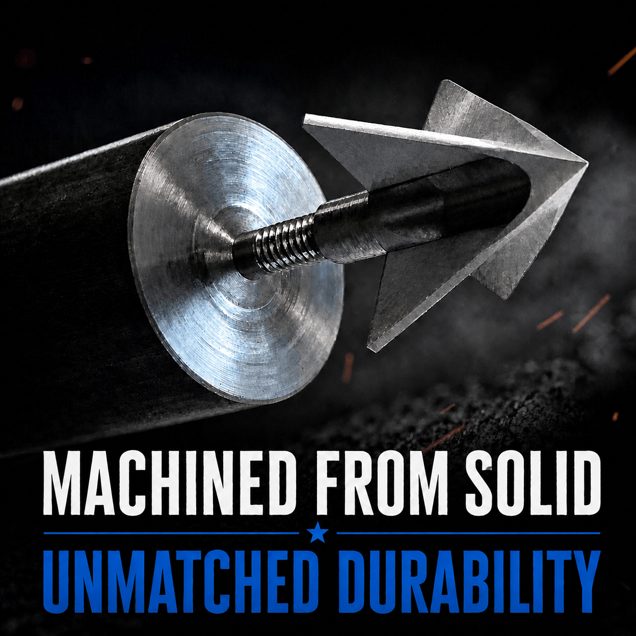 TOTA | 125 grain XL broadhead | 1-3/16-inch solid | fixed blade