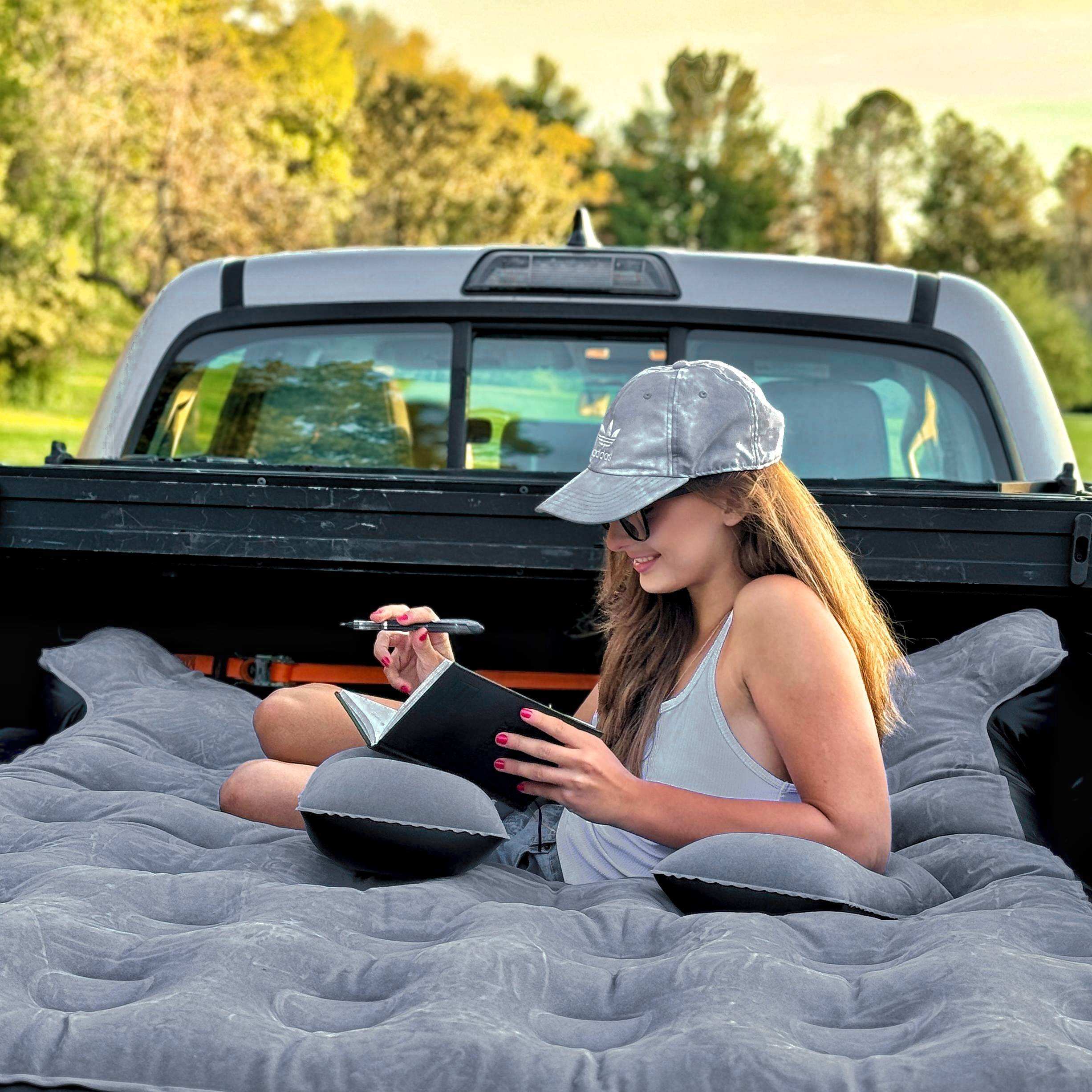 DikaSun 6-6.5 FT Mid Size Pickup Truck Bed Air Mattress,Black