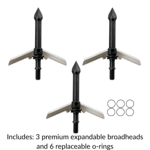 TOTA | 2-Blade Expandable Broadhead | 2.25” Cut | 125 Grain