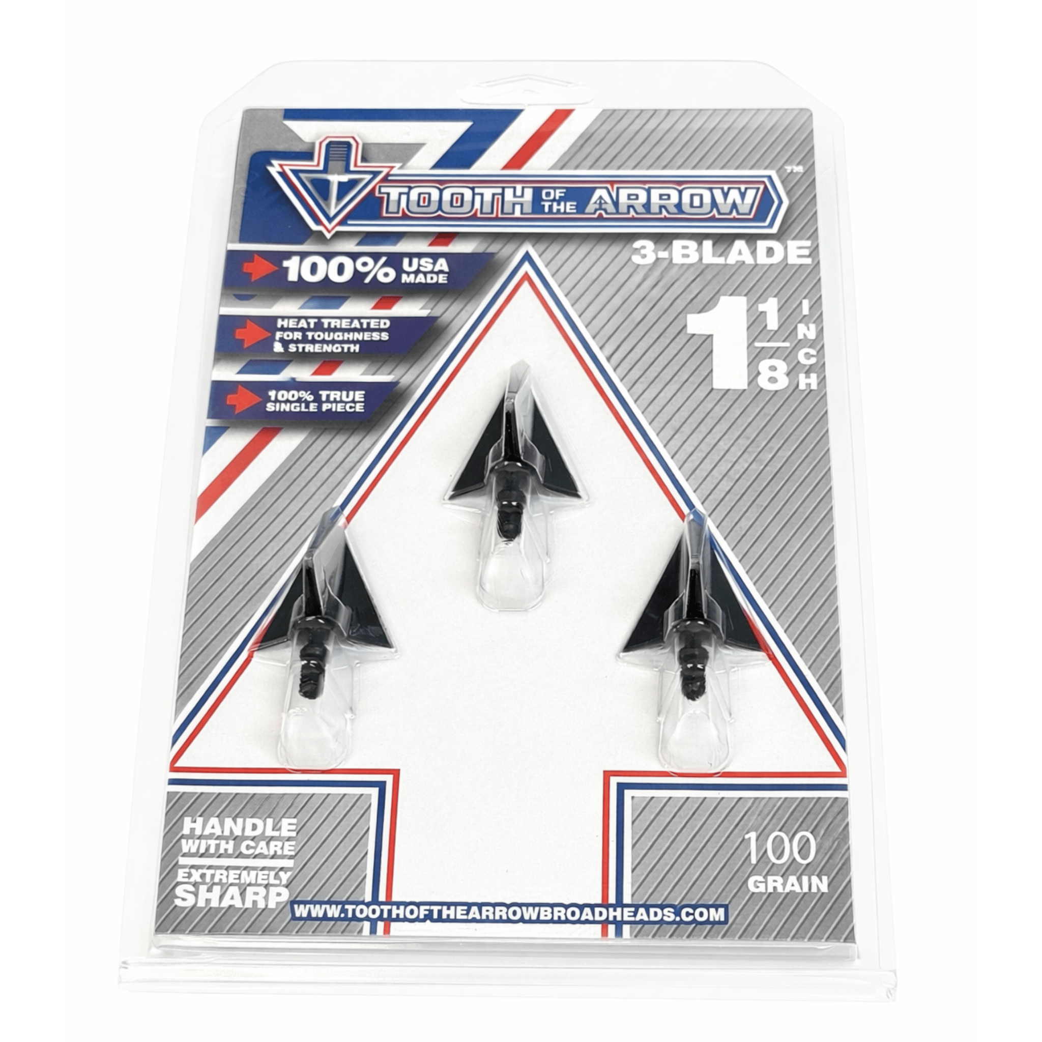 TOTA | 100 grain broadhead | 1-1/8 inch | fixed 3-blade
