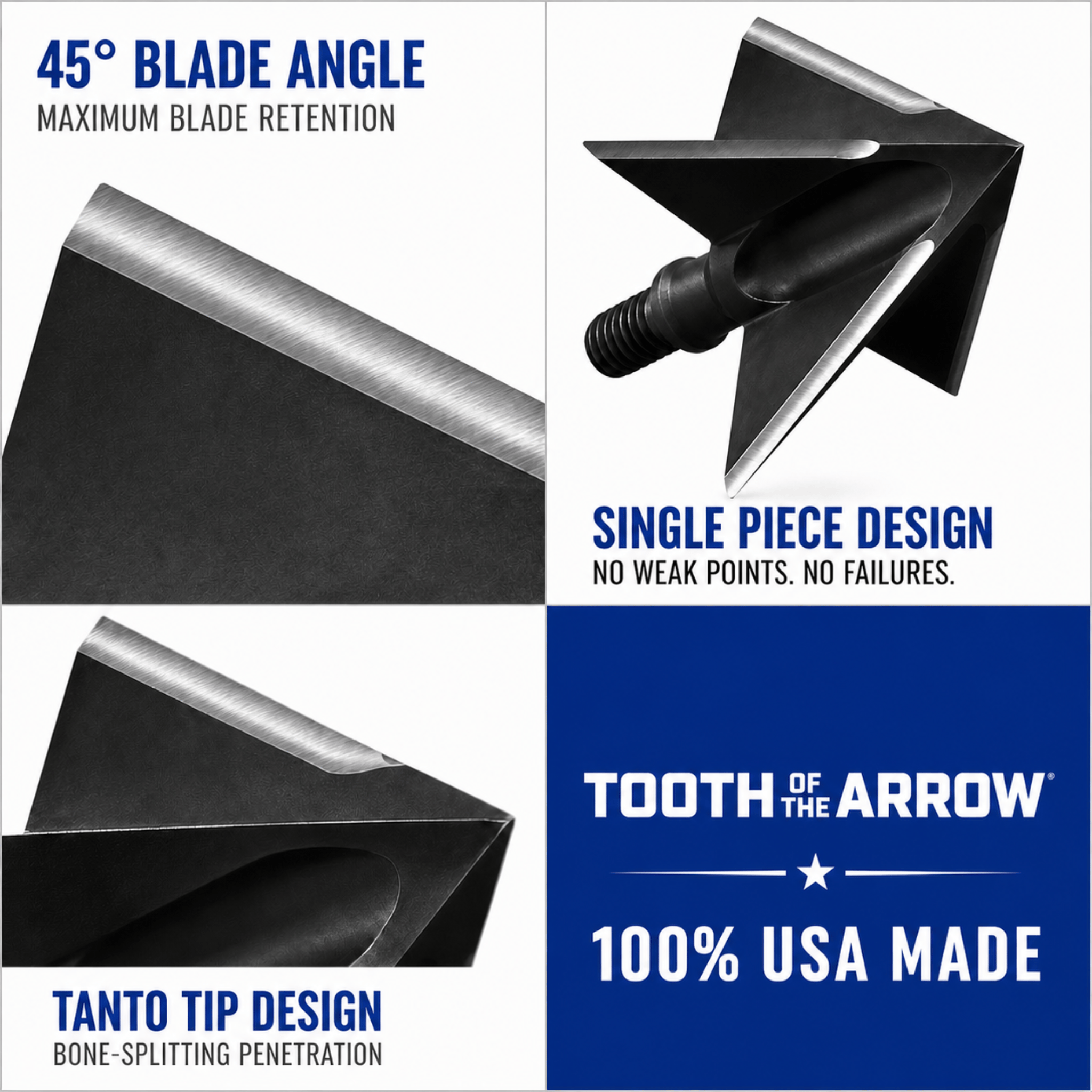 TOTA | 150 grain XL broadhead | 1-3/16-inch solid | fixed blade